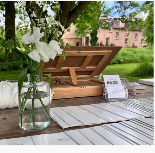 Live wedding illustration at Blackhouse Rosie Estate in Fife