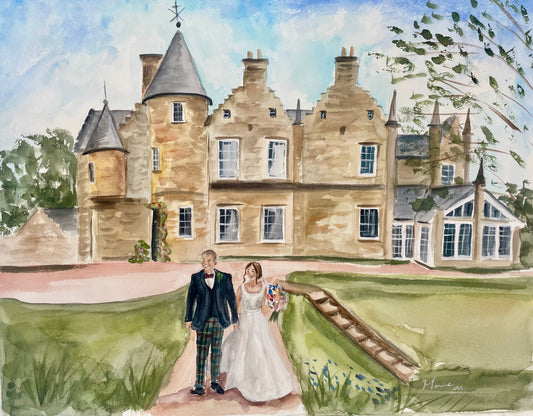 Live Illustration for your wedding day in UK