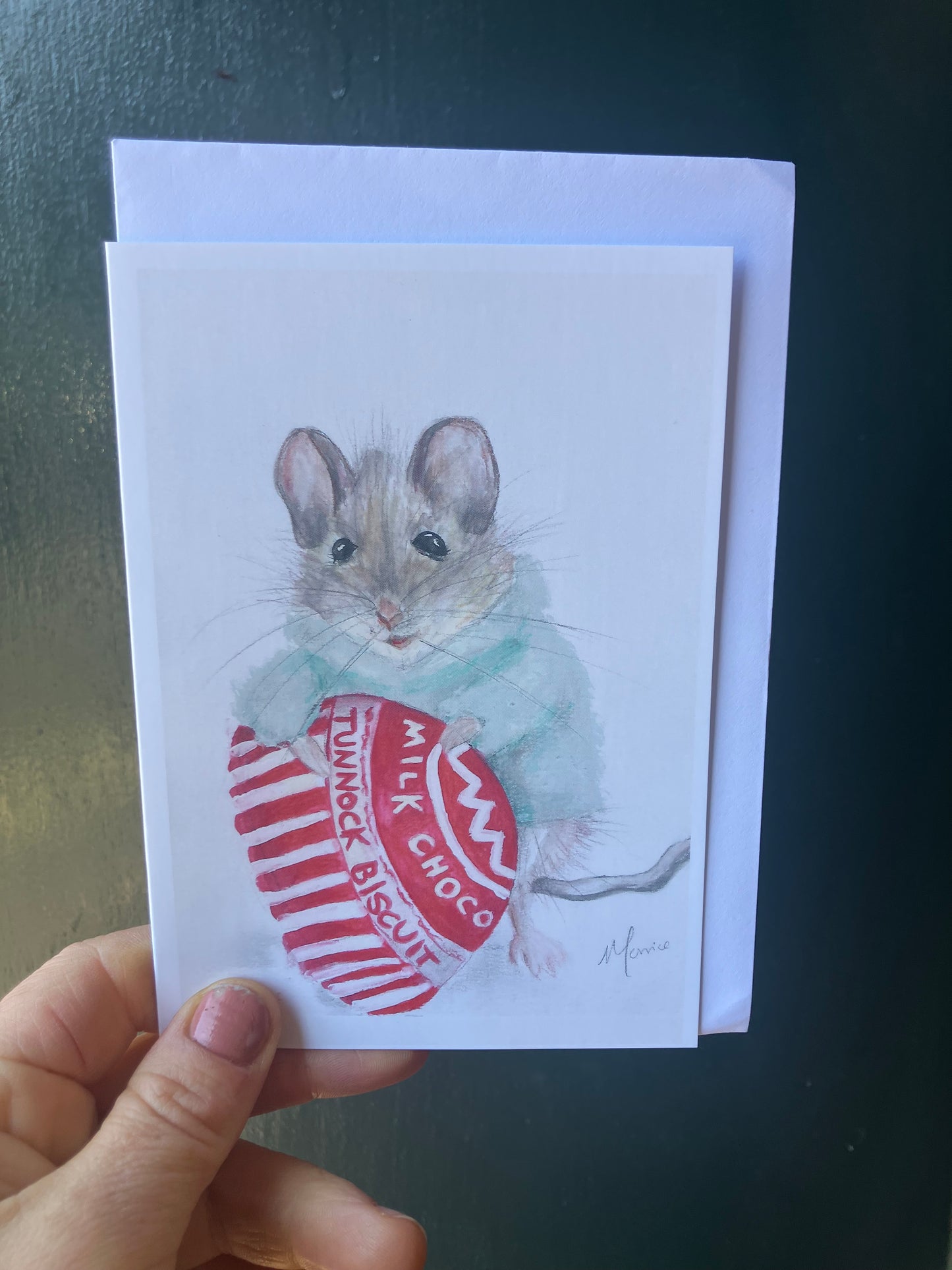 Pack of 6 greetings cards, mice design