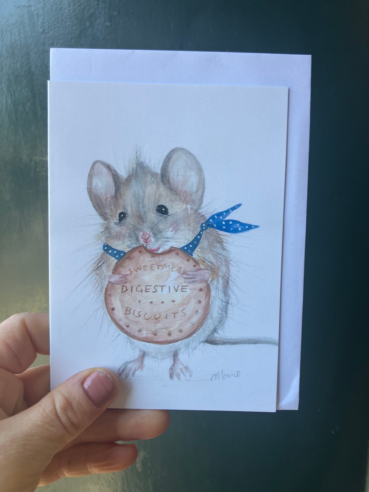 Pack of 6 greetings cards, mice design