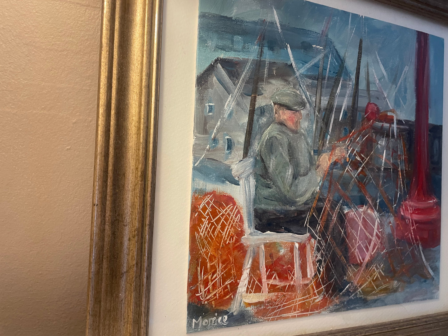 Fisherman original painting