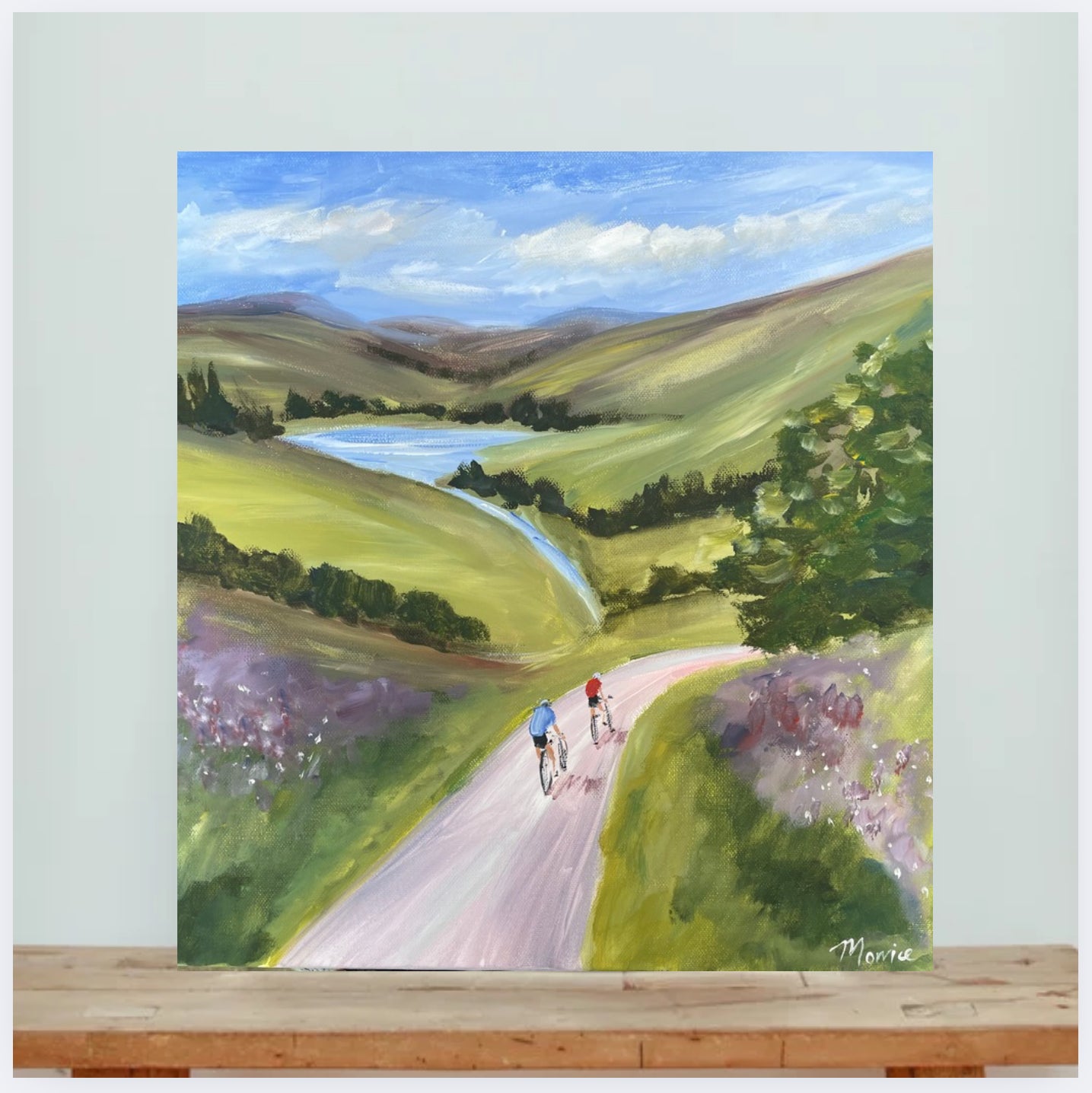 Original painting - Sunday cyclists