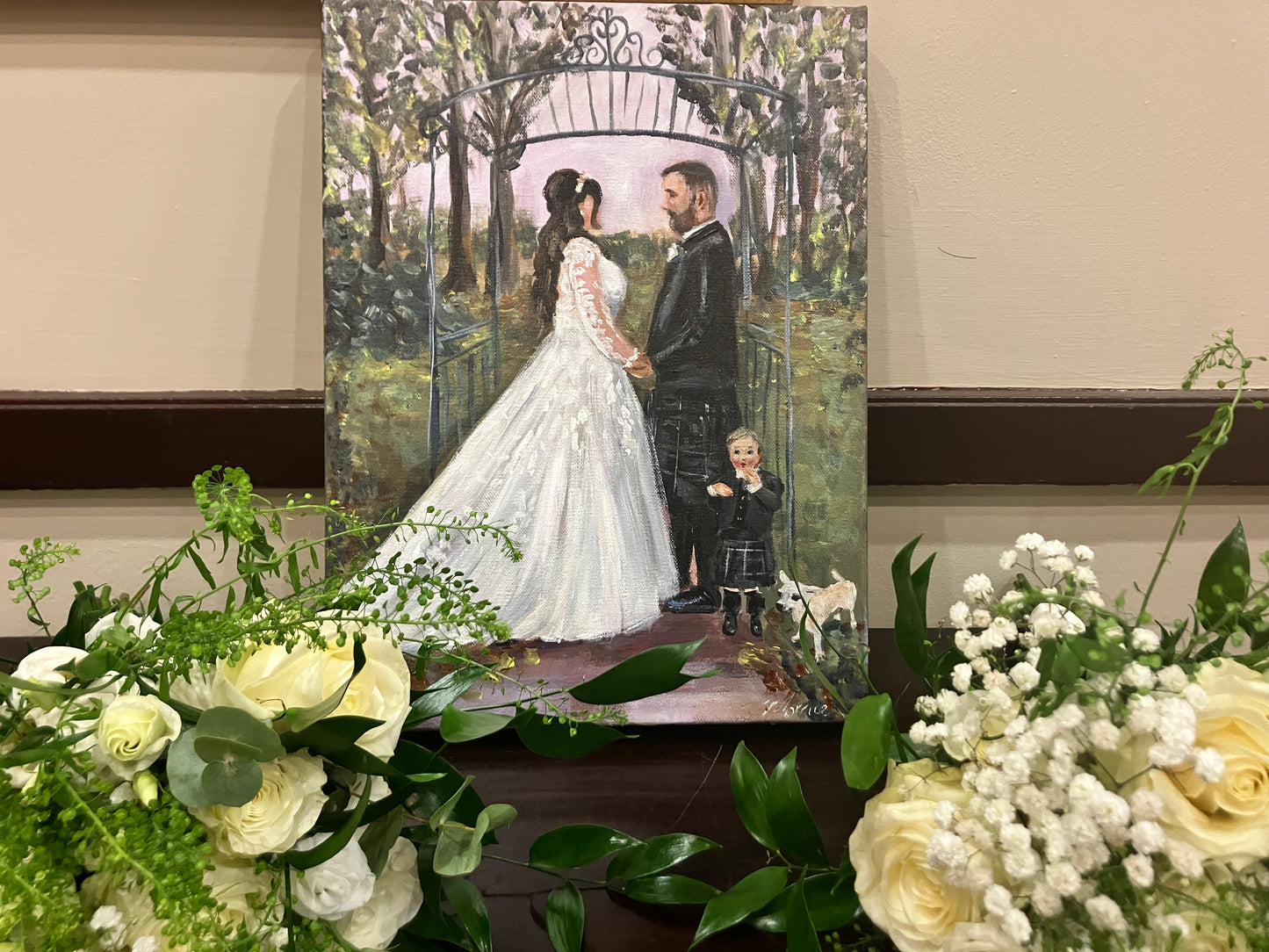 Wedding painting commission