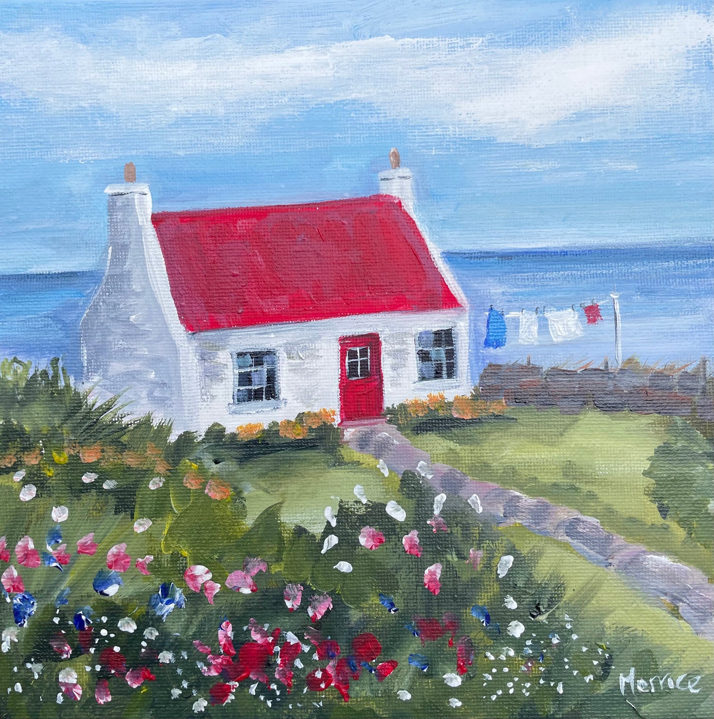 Original painting - highland cottage #2