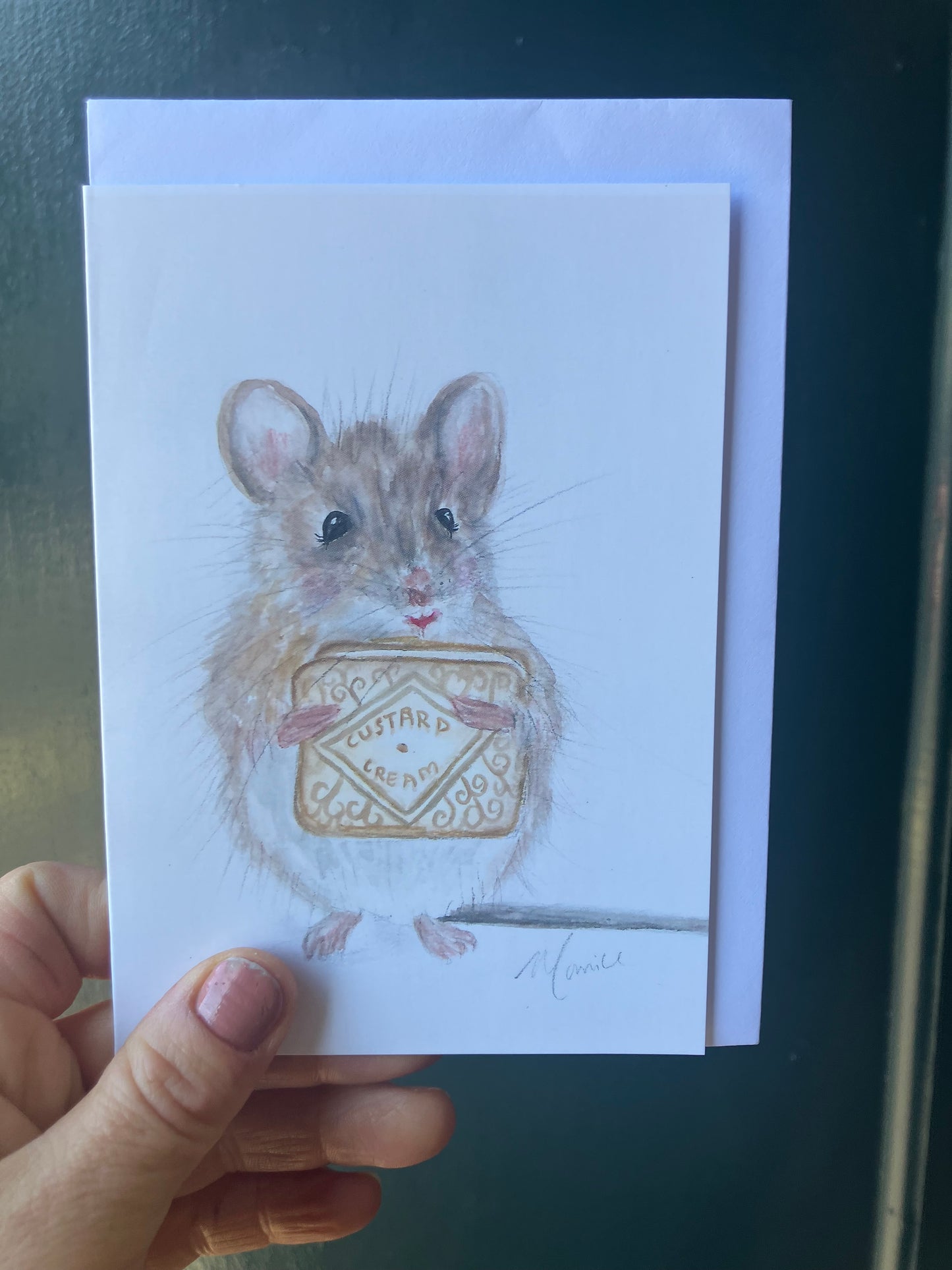Pack of 6 greetings cards, mice design