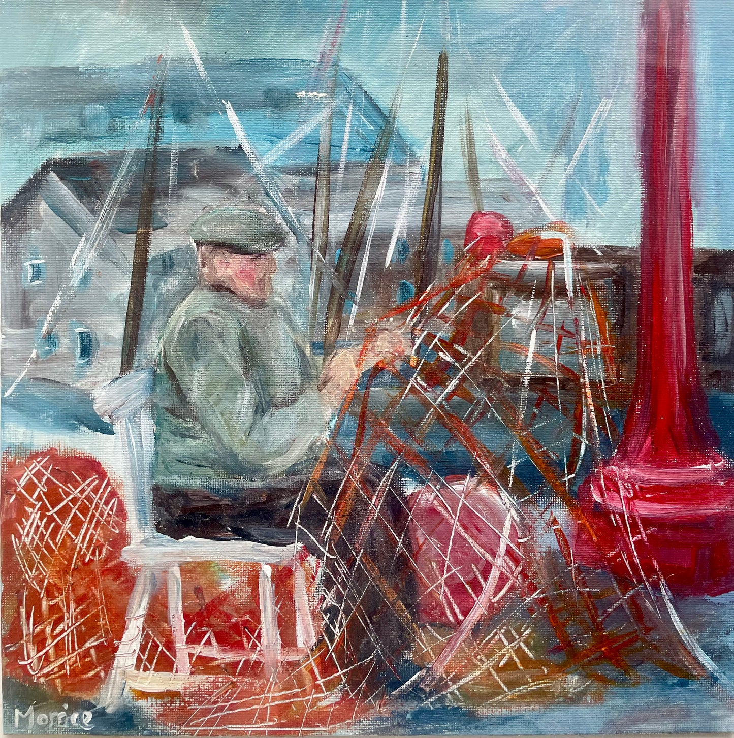 Fisherman original painting