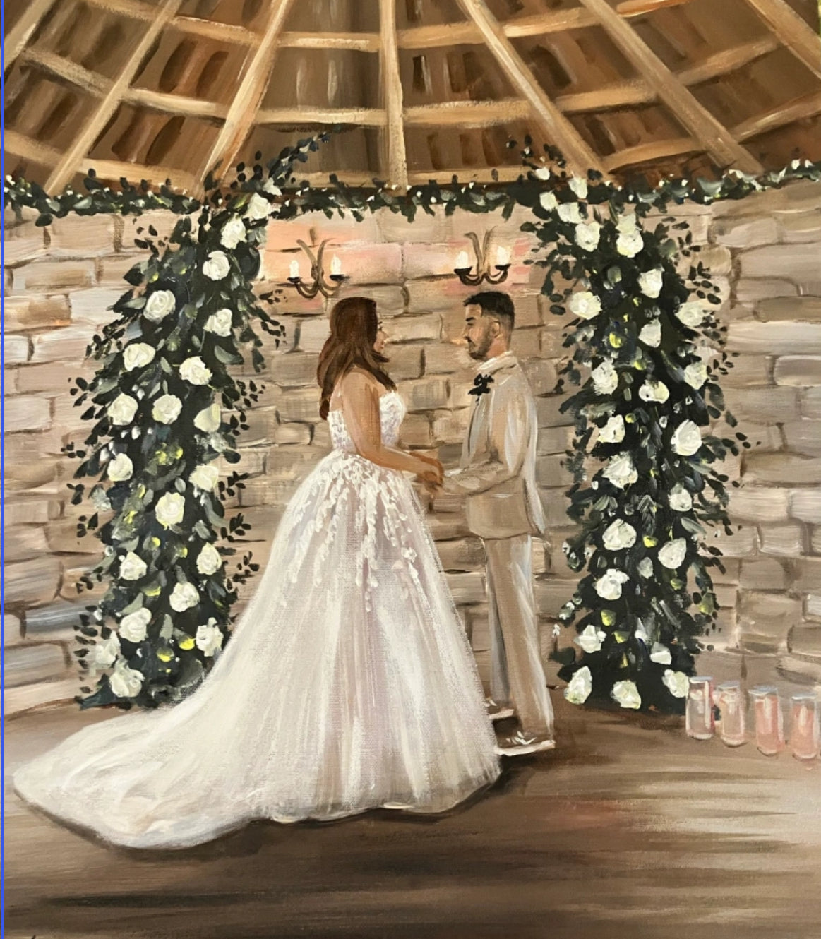 Wedding painting commission