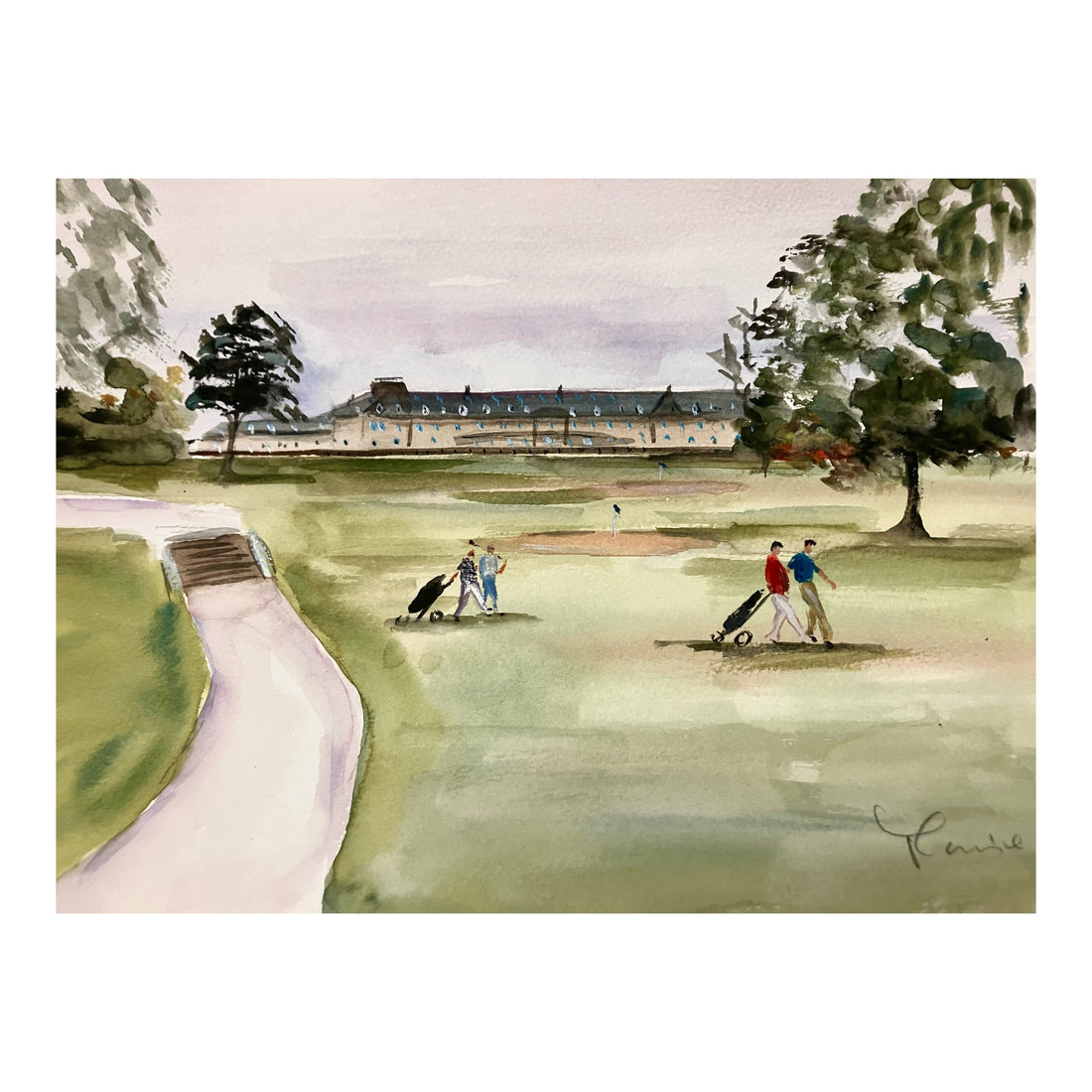 Live event illustration at Gleneagles Golf Resort