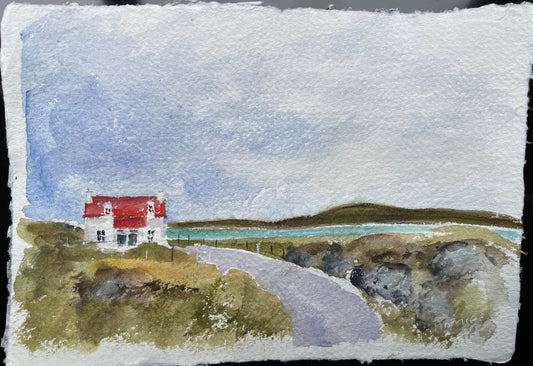Mini watercolour study Isle of Barra