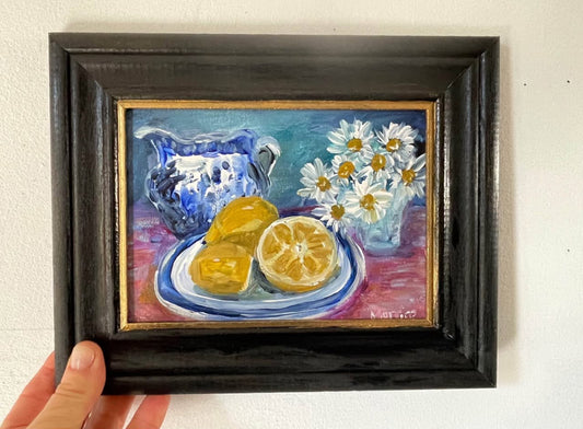 Lemons on a plate