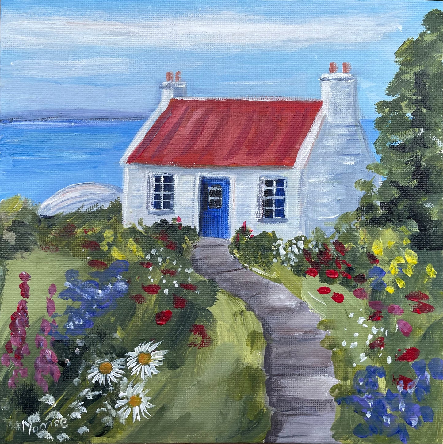 Original painting - highland cottage #3