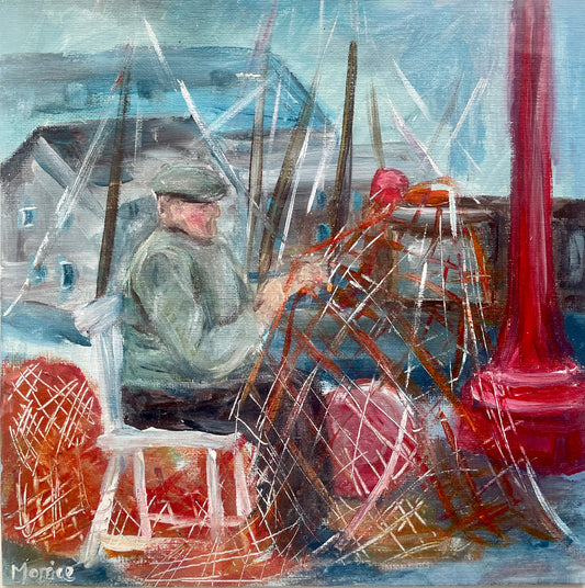 Fisherman original painting