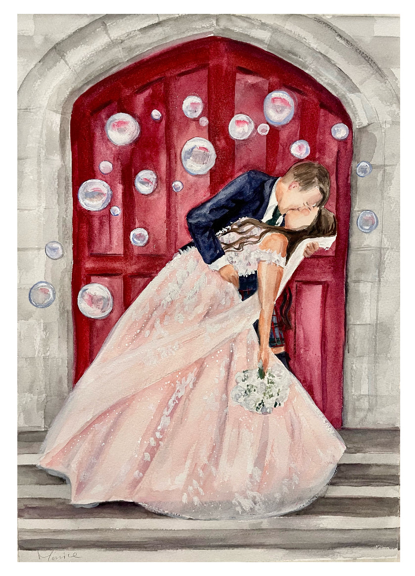 Custom Wedding Painting commission